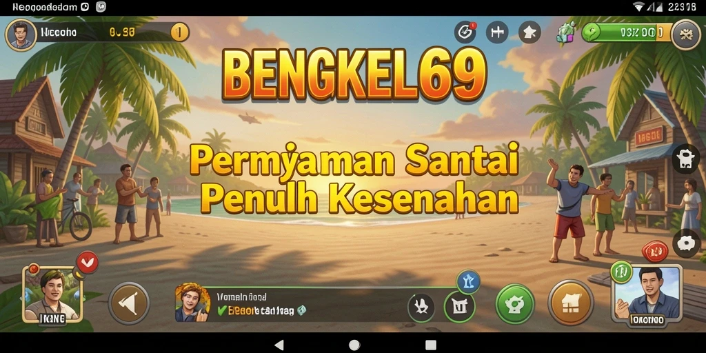 Tangkapan layar gameplay BENGKEL69 yang seru dan penuh warna.
