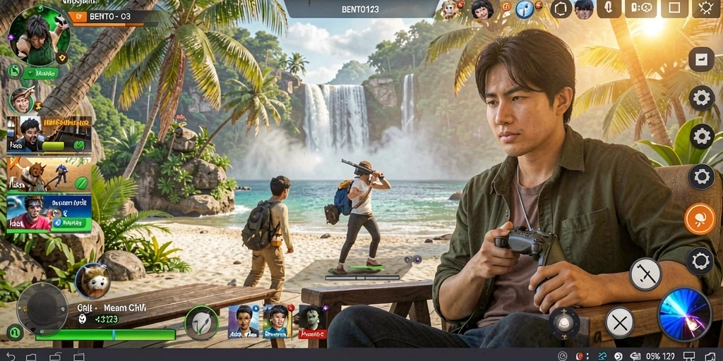 Tampilan gameplay seru dari BENTO123 yang menyenangkan.