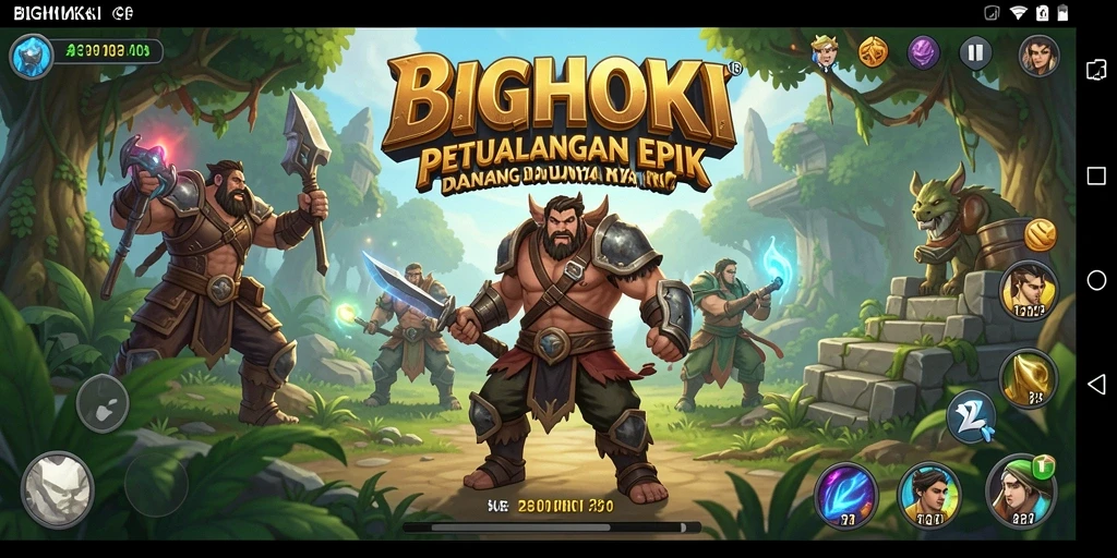 Tangkapan layar BIGHOKI menampilkan aksi pertempuran mendebarkan.