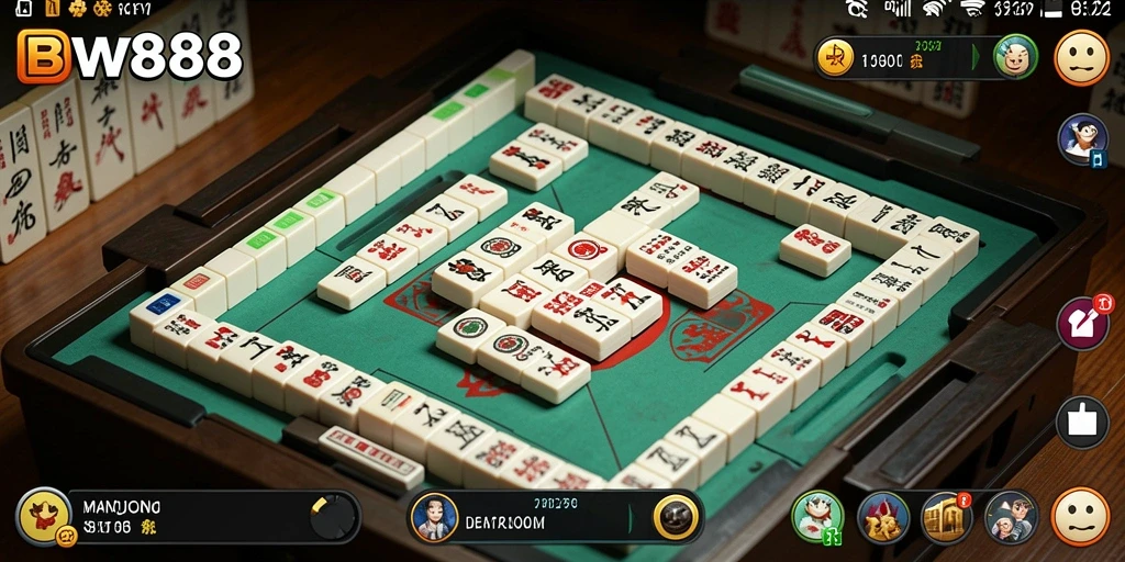 Tampilan gameplay seru di BW888 dengan berbagai tantangan Mahjong.