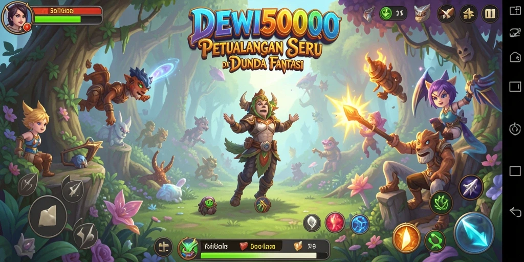 Gameplay menarik DEWI5000 dengan pemandangan fantastis.