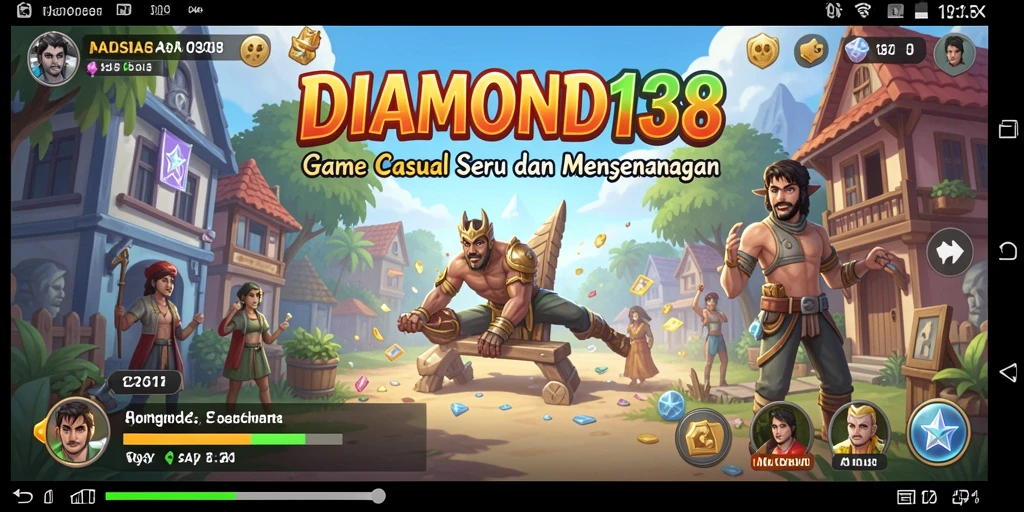 Tampilan gameplay DIAMOND138 yang cerah dan menarik.