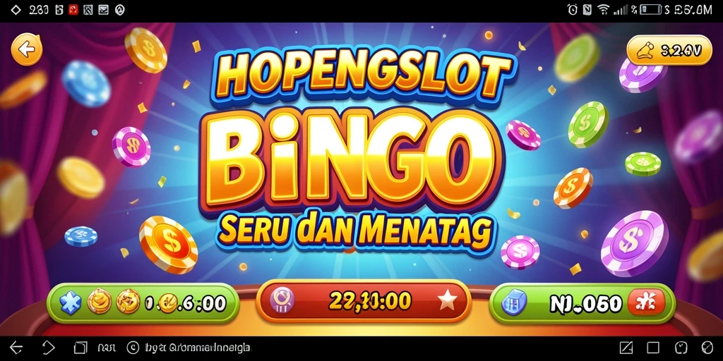 Screenshot gameplay HOPENGSLOT yang menampilkan suasana Bingo yang seru.