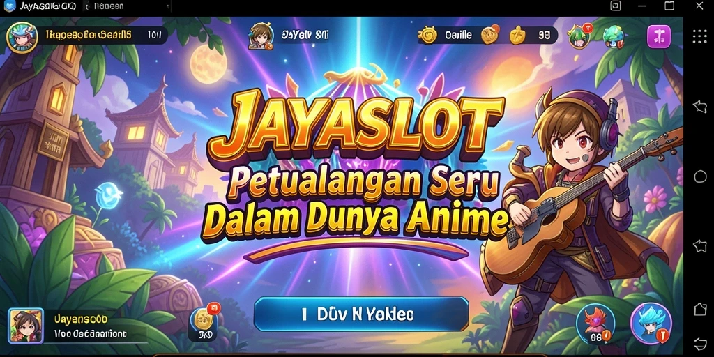 Screenshot gameplay JAYASLOT menampilkan karakter anime dalam aksi.