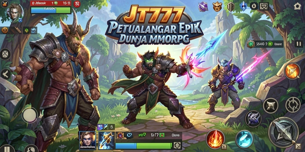 Tampilan gameplay menarik dari JT777 dalam dunia MMORPG.