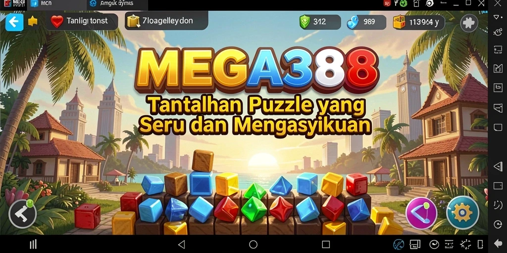 Tampilan gameplay MEGA388 yang menegangkan dan penuh warna.