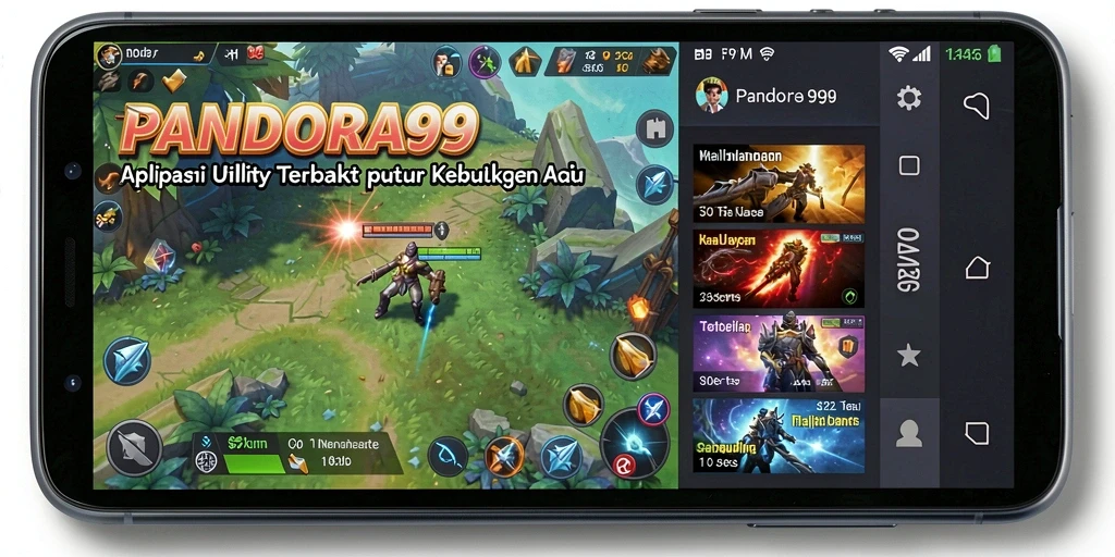 Tampilan antarmuka utama PANDORA99 yang sederhana dan fungsional.