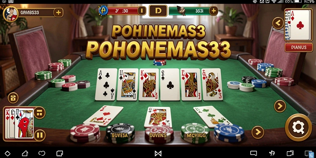 Tampilan gameplay menarik dari POHONEMAS33 dengan berbagai fitur domino.