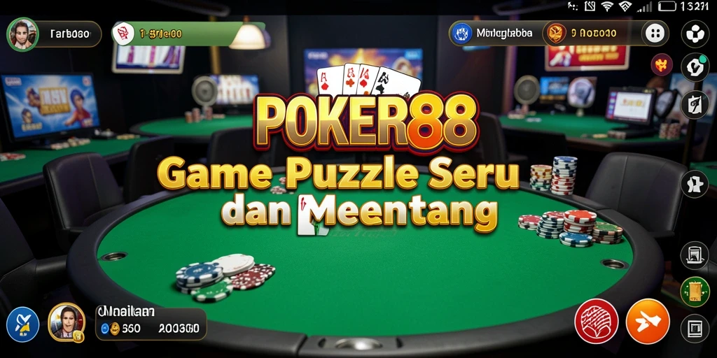 Tampilan gameplay seru dan menarik di POKER88 yang penuh dengan tantangan.