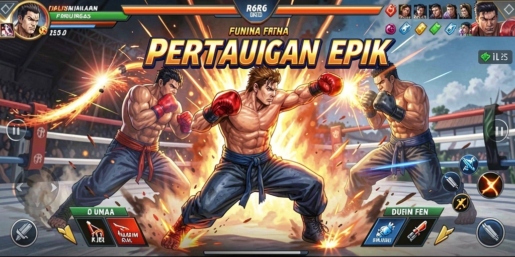 Screenshot R6R6 menampilkan aksi pertarungan yang mendebarkan.