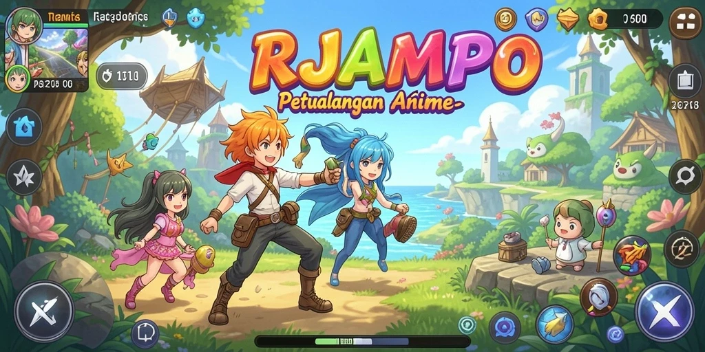Tangkapan layar dari gameplay seru dalam RAJAMPO.