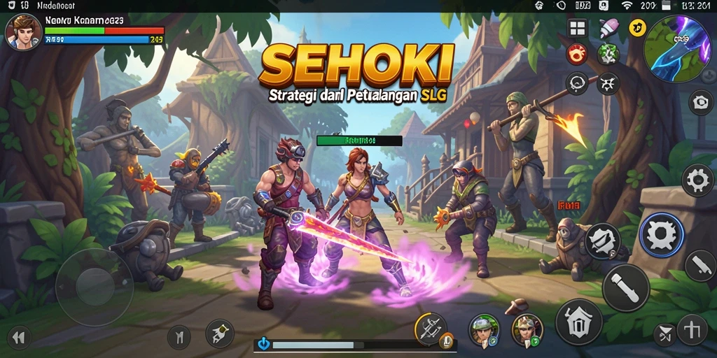 Tampilan gameplay menegangkan dalam SEHOKI dengan aksi strategi.
