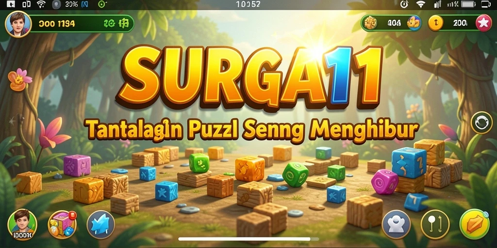 Tampilan menarik dari gameplay SURGA11 yang menguji kecerdasan Puzzle Anda.