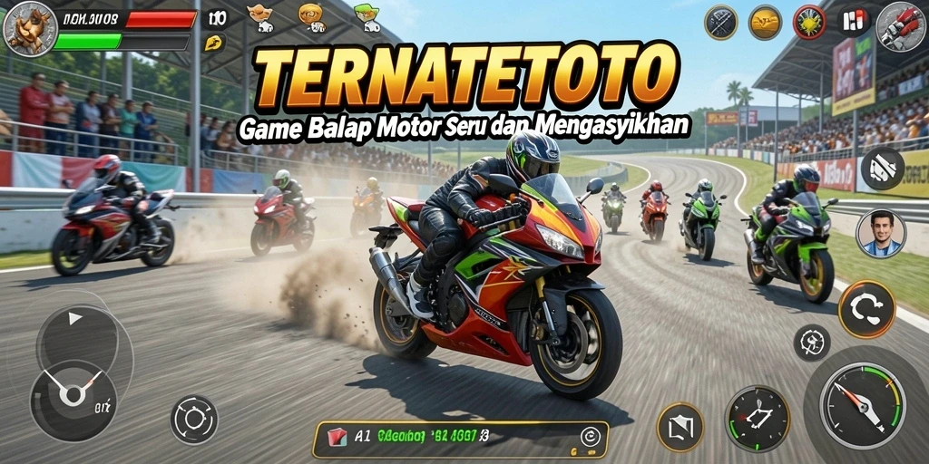 Menampilkan aksi balap motor yang mendebarkan di TERNATETOTO.