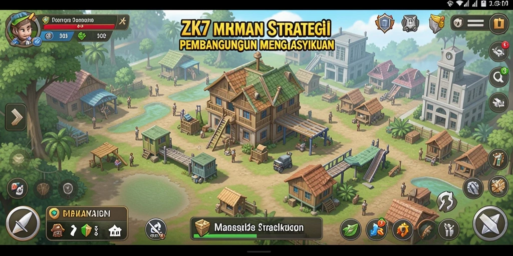 Screenshot gameplay ZK7 menunjukkan aksi strategis yang mendebarkan.